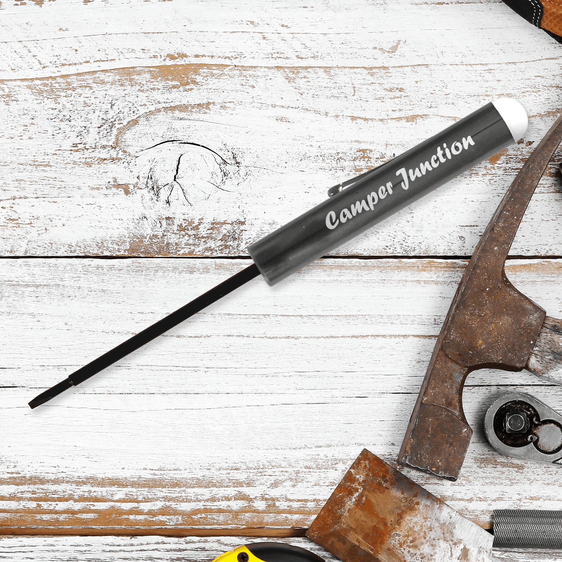 Pocket Screwdriver Tech Blade + Button Top